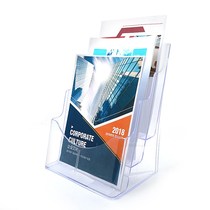 Folding rack for a4 paper shelf data desktop multi-layer a5 desktop small single-page single-page single-frame acrylic