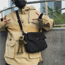 Mens skew satchel Chauffins small satchel women backpacking day series Postman canvas Single shoulder bag Leisure student Package bag