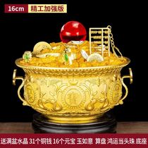  Pure copper office Feng Shui cornucopia Lucky treasure Home crafts decoration Wangcai gift ornaments
