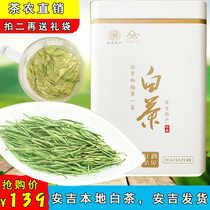  2021 Authentic Anji White Tea Alpine Mingqian Tea first-class spring tea canned 200g Green Tea Bulk Anheming