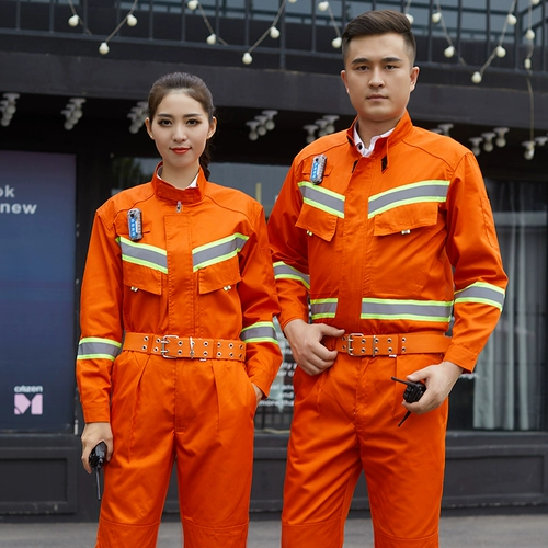 Светоотражающий осенний износостойкий комбинезон