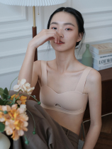 Xin Help Bra hollowed-out pro-skin vest type No steel ring small chest sleep lingerie Bra Comfort Bra woman