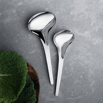 Denmark georg jensen George Jason bloom spoon two-piece spoon stainless steel tableware Nordic light luxury