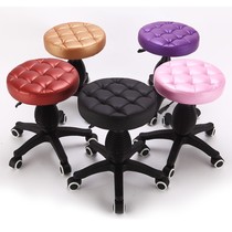 Stool with wheels beauty bed beauty salon special high-end office rotating home adults sturdy makeup light luxury