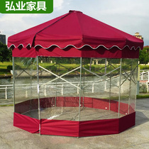 Yurt tent outdoor barbecue farmhouse night market activities outside dining stalls warm folding mobile tent