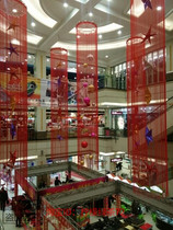 Highlight curtain lengthy hotel hypermarket mall atrium atrium curtain tassel decoration shape beautiful Chen 4 meters 6 meters