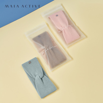 MAIAACTIVE Warm Soft Elasticity Broadside Knitted Hair Band 003