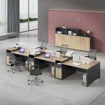 Staff office table and chair combination card holder 4 four people 6 computer table simple modern office furniture