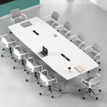 Middle Special Meeting Table Training Long Table Office Furniture White Brief Modern Staff Splicing Talks Table Meeting Room
