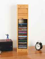 Desktop CD shelf CD storage rack music enthusiast record collection box CD record protection frame vinyl record box