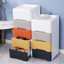 Extra-large thick childrens storage cabinet plastic drawer multi-layer baby wardrobe toy box locker
