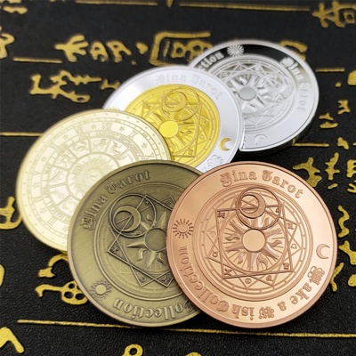taobao agent Creative 4 European and American Western Taro Coins Sun Moonlight Lucky Love Constellation Silver Commemorative Coin