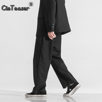 CieTeaser American tide brand spring new simple solid color Joker suit pants street casual men's pants