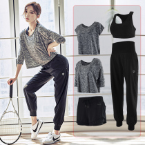 Outdoor leisure training running suit Summer loose quick-drying sports suit womens gym professional yoga suit breathable