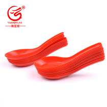 Home disposable spoon big red spoon thickened home wedding banquet plastic spoon dessert rice spoon