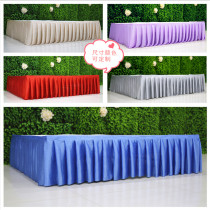 Wedding props runway skirt stage apron decoration supplies meeting tablecloth catwalk curtain booth veil table fence