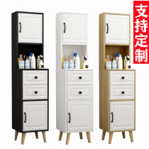 Customized Nordic toilet seam storage bathroom side cabinet floor locker toilet narrow cabinet Cabinet