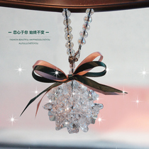 Ya Ni Ji new bow bear single ball Crystal Car pendant Lady high-end car interior Jewelry pendant pendant