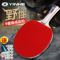 Galaxy table tennis racket beginners nine-star single shot 2 sets for childrens double beat 6-star Primary School Pong racket