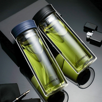Fulight glass double-layer large-capacity water Cup for men and women car portable transparent household filter tea cup customization