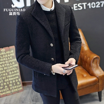 Rich bird 2021 autumn and winter New Trend Fashion short trench coat mens woolen coat slim suit jacket men