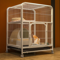  Cat cage Household indoor two-story small integrated cat house with toilet Large free space cat villa cat cage