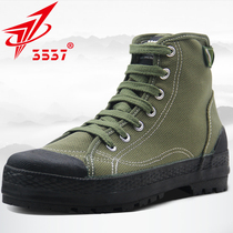 Jihua 3537 new style liberation shoes mens Tide High help training shoes canvas labor protection rubber shoes wear-resistant construction site Labor and deodorization