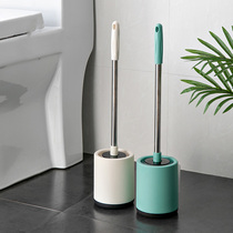  Corner toilet cleaning Toilet brushing Toilet Long-handled wall-mounted stainless steel soft brush set with base