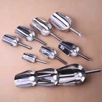 Thickened stainless steel ice shovel tea shovel flat shovel tea spoon dried fruit shovel rice shovel mung bean shovel brown sugar grain flour shovel