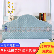 1 meter 8 wooden bed head cover semi-round 2020 new thin bed head cover summer cloth European arc