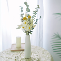 Dried flowers living room desktop decoration ornaments eucalyptus leaves natural air-dried branches rose real flower vase small bouquet