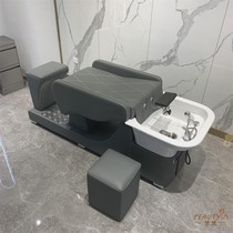  Hair salon hair salon special shampoo bed Retro half-lying shampoo bed Hair salon simple modern barber shop flushing bed