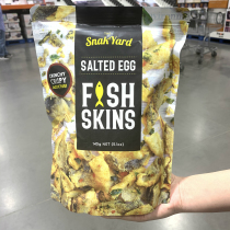 Shanghai costco Thai snakyard crispy salty egg yolk fish skin 145g crispy fish skin snack instant snack