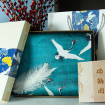 Ruihe Tu heavy silk towel Hangzhou silk handgift scarf silk silk shawl silk shawl autumn and winter mother