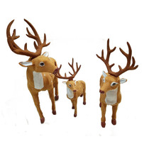 Christmas tree decorations plush Christmas deer doll simulation Christmas Deer Elk ornaments Christmas holiday decoration gifts