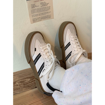 Xu Liumang 2021 retro vintage leather moral training section daily student basic classic all-match board shoes