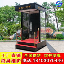 The sales office can move Yingbin platform security booth security pavilion steel structure image sentry booth custom glass factory house