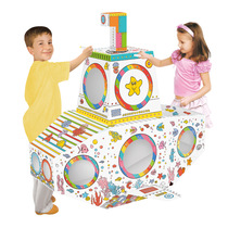 3d three-dimensional hand painted DIY Doodle graffiti submarine childrens interactive educational puzzle cutting toys