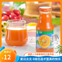 Shennai Carrot juice Fruit and vegetable juice Xinjiang specialty Original summer juice does not contain sea buckthorn Net Red drink Light fasting
