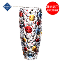 BOHEMIA Czech imported Phantom crystal vase Nordic creative ornaments light luxury crystal glass vase home