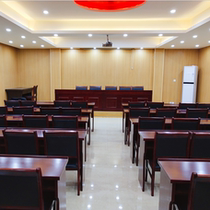 Large and small meeting room long table Conference table and chair combination rostrum Veneer paint double party staff training table