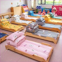 Childrens kindergarten quilt three-piece autumn and winter quilt special preparation bedding high and low bed cotton shop
