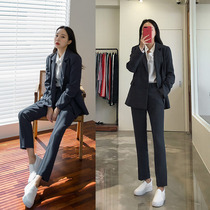 Spring and summer casual suit suit suit female Korean version of thin interview dress professional college student suit suit summer thin model