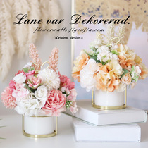 Emulated flower fake flower living-room pendulum piece dry bouquet table hem flower Nordic home tea table Desktop decoration flower furnishing