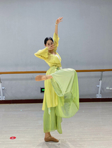 Moving Classical Dance Flutblouse to perform womens Chinese Dance Body Rhyme Dress Rehearsal for modern dance clothes