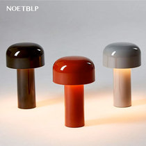 Italian mushroom USB Wireless Rechargeable table lamp creative design sense bedroom bedside decoration atmosphere night light