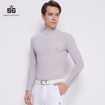  Golf mens ice silk sunscreen long-sleeved ice breathable clothing bottoming shirt golf mens personal bottoming underwear