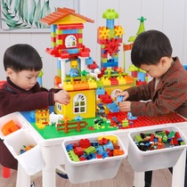 Building block table assembly toy puzzle puzzle for two or three weeks children 3-4-5-68 year old boy toy
