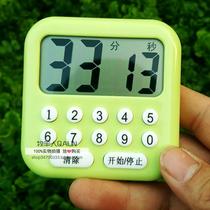 Student digital button electronic kitchen timer timing reminder beauty mask experiment large screen simple with memory