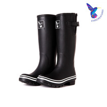 British Evercreatures rain boots adult water shoes non-slip water boots Fashion black high tube rubber rain boots women